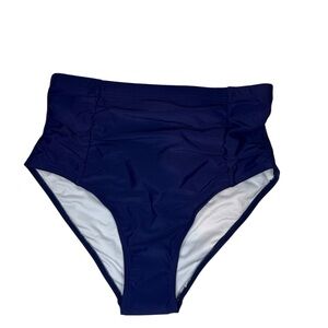 High-Waisted Navy Bikini Bottom